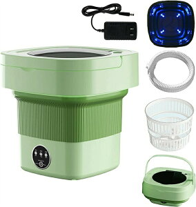 6.5Lコンパクト折りたたみ洗濯機 1分脱水?5/10分洗濯 ポータブル 小型 簡易 洗濯機 銀イオン?青色光滅菌機能 下着?ベビー服?タオル?洗えるマスク洗濯 自宅?事務室?旅行 一人暮らし 収納 排水