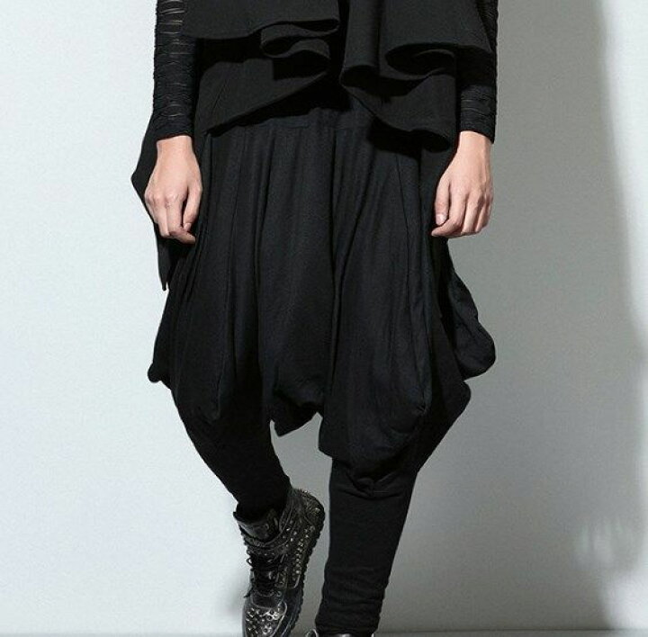 楽天市場 コーデ 無地 ワイド サルエルパンツ ブラック 黒 メンズ スリム オシャレ ヒップホップ ダンス ゆったり オールシーズン 秋 冬 Fleuruneffe