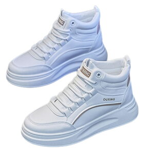 厚底4cm 美脚 身長アップ 24 24.5 CM スニーカー レディース ハイカット ミドルカット 白スニーカー 白靴 シューズ ローカット モテる おしゃれ ダンス シンプル 中学 通学 中学靴 通勤 運動靴 カ