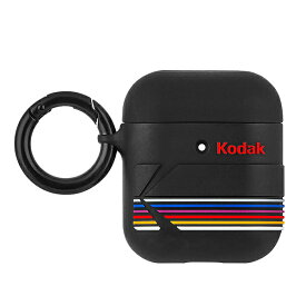 Case-Mate×Kodak Kodak Matte Black + Shiny Black Logo Case for AirPods エアポッドケース