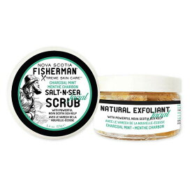 【NOVA SCOTIA FISHERMAN】Salt-N-Sea Facial Scrub - Charcoal Mint ノバスコシア フィッシャーマン フェイシャル スクラブ チャコール ミント [153g]