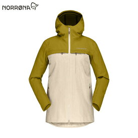 【NORRONA】svalbard cotton Jacket Women's [Golden Palm/Ecru][2022FW]