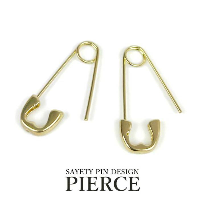 楽天市場】ピアス 安全ピン デザイン プチプラ アクセサリー 両耳 