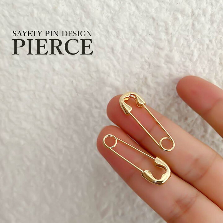 楽天市場】ピアス 安全ピン デザイン プチプラ アクセサリー 両耳 