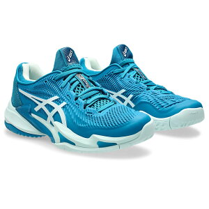 【オールコート】(レディースモデル)COURT FF 3 / コート FF 3【ASICS アシックス テニスシューズ】1042A220-401 (Teal Blue / White)