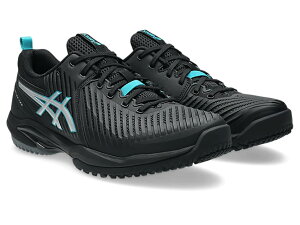 [���C�h���f��] �y�I���j�E�N���[�R�[�g�z�y�A�V�b�N�X ASICS �e�j�X�V���[�Y�zPRESTIGE NEO OC WIDE / �v���X�e�[�W�l�I OC ���C�h(1043A029-001 Black / Pure Silver)