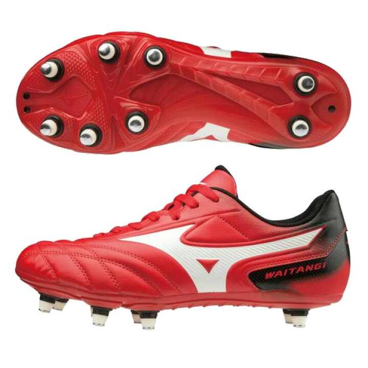 楽天市場 送料無料 ワイタンギ 2 Cl レッド ホワイト R1ga0101 Mizuno ミズノラグビースパイク フライトスポーツwebshop