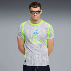 ☆ネコポス配送☆PUMA メンズ 2025-26 マンチェスターシティ FC サード レプリカ 半袖 ユニフォーム 780362-03 【PUMA】プーマ サッカーウェア