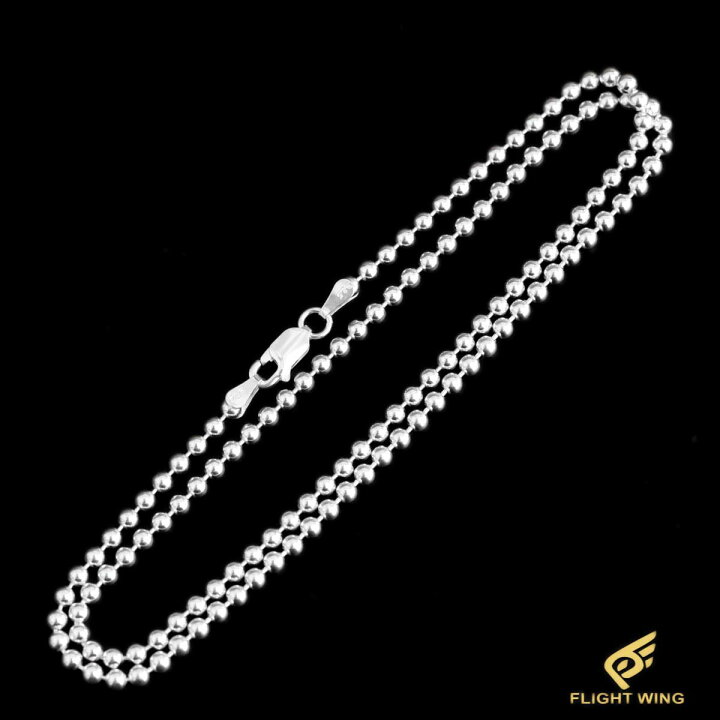 楽天市場】【Stop Light ストップライト】3mm 50cm Silver Ball Chain 