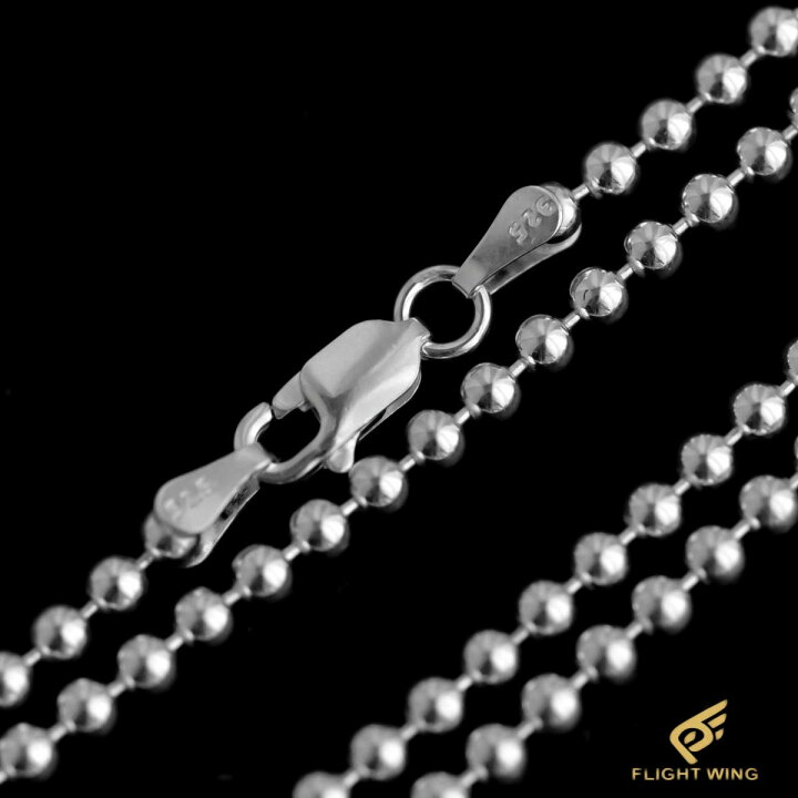 楽天市場】【Stop Light ストップライト】3mm 50cm Silver Ball Chain 