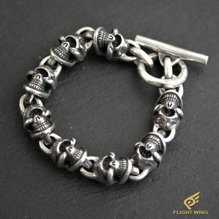 楽天市場】【Stop Light ストップライト】8 Skull Link Bracelet / 8 