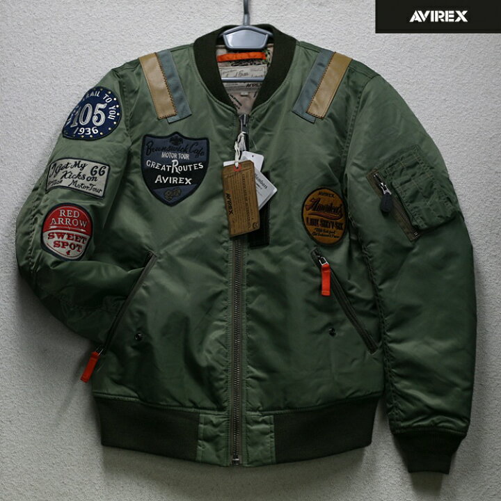 楽天市場】AVIREX（アビレックス） MA-1 WAPPEN MODIFIDE（オリーブ 