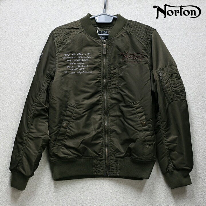 楽天市場】Norton（ノートン）MA-1 フライトジャケット（カーキ 