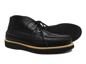 ラッセル　モカシン　スポーティング　クレー　チャッカ メンズ　レディース RUSSELL MOCCASIN　 ヴァンプ　ダブルモカシン　ブラック　クロムエクセル　200-27WB〔FL〕