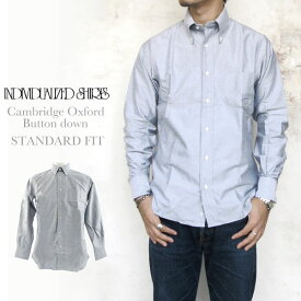 Individualized Shirts　CAMBRIDGEOXFORD　STANDARD FIT　GREY　インディビジュアライズドシャツ　ケンブリッジオックスフォード　グレー　グレイ　スタンダードフィット　ボタンダウン　メンズ〔FL〕】