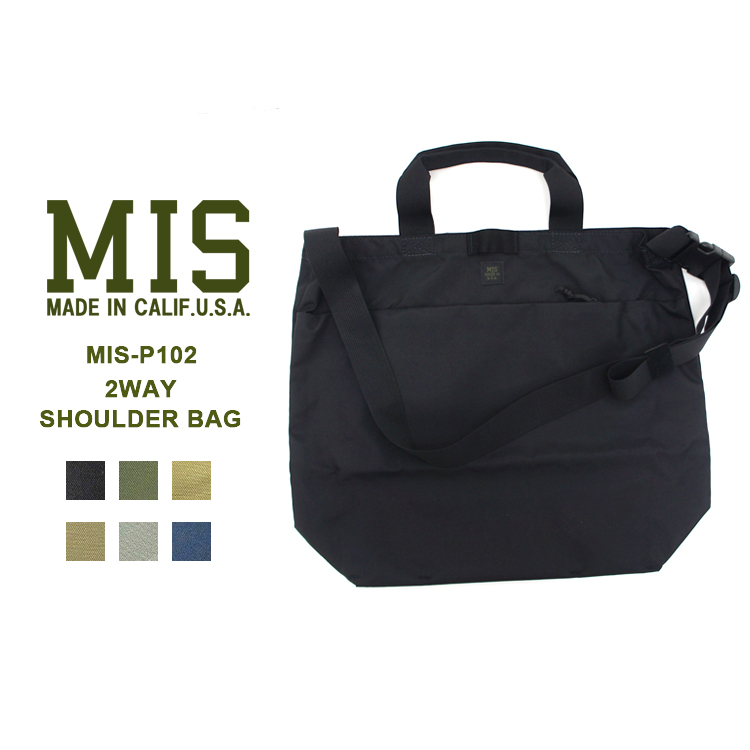 MIS（エムアイエス） MIS-P102 2WAY SHOULDER BAGトート ショルダー ユニセックス 大容量【あす楽】 | FLISCO