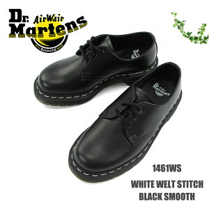 N[|ΏۊODr.Martens@hN^[}[`WHITE WELT STITCH BLACK SMOOTH #1461WSzCgEFg 3z[ U[V[Y X[XU[ fB[XkSKl