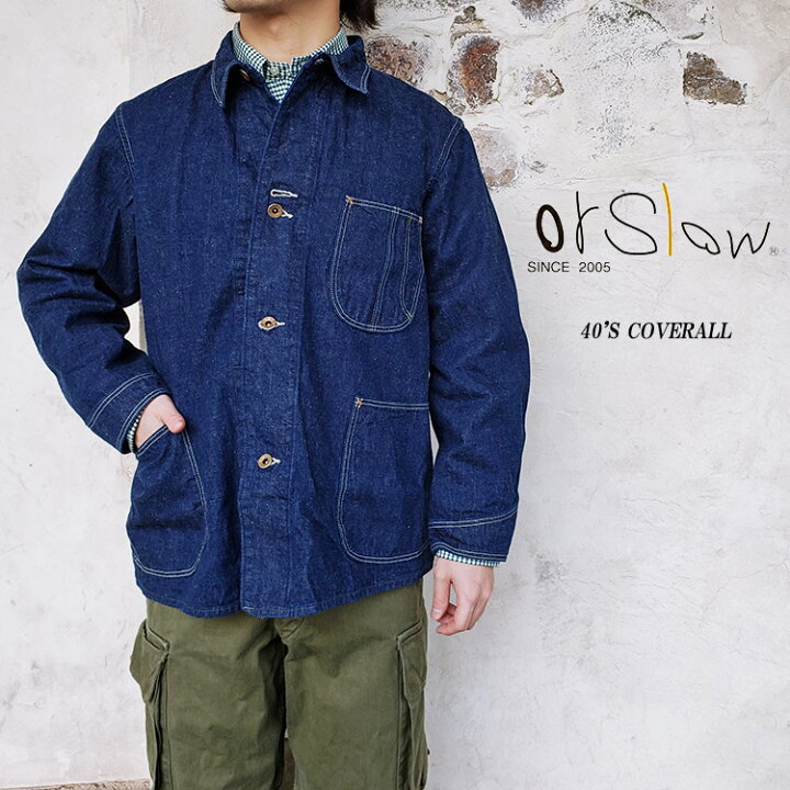 楽天市場 Orslow オアスロウ 01 6150 40 S Coverall カバーオール メンズ 綿100 デニム Fl 楽ギフ 包装 Flisco