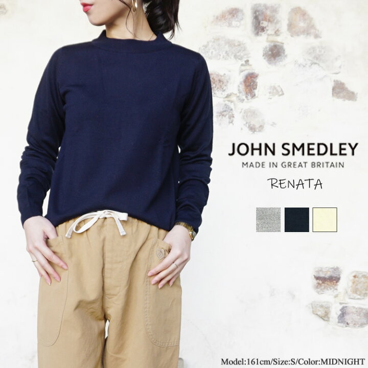 楽天市場】ジョンスメドレー モックネックニット レディース JOHN 
