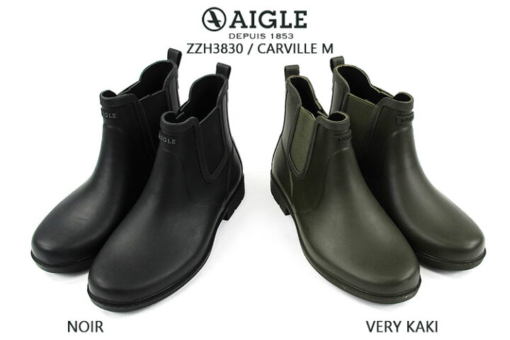 Aigle エーグル ラバー レディース サイドゴア レインシューズ ブーツ Carville Zzf31 Ms