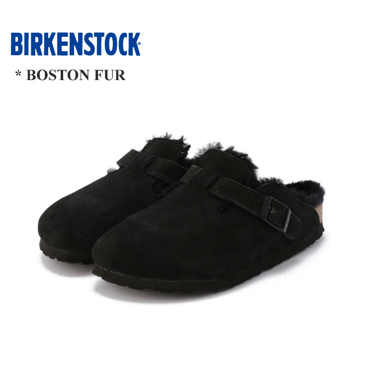 ビルケンシュトック ボストン ファー スリッポン レディース シューズ BIRKENSTOCK BOSTON FUR LADIES Shoesブラック  35/36/37/38/39/40/41/42 ナロー幅/幅狭 レギュラー幅/幅広 #259883 #259881 | FLISCO