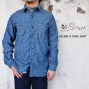 orSlow オアスロウ 01-8070-84 Slim Fit Work Shirt Chambray スリムフィット ワークシャツ シャンブレー コットン 日本製 〔FL〕