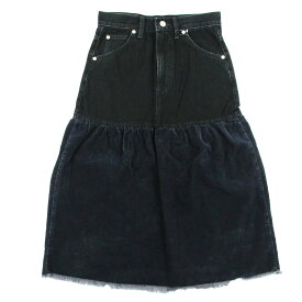 【S】Lee リー ドッキング ギャザー スカート レディース ボトムス DOCKING GATHER SKIRT LADIESブラック S/M #LL6066