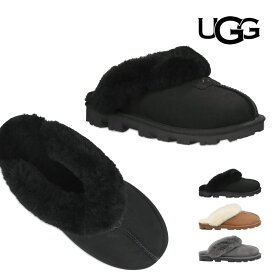 【S】アグ レディース スリッパ スリッポン ウィメンズ コケット 23cm 24cm 25cm ブラック チェスナット ブラウン グレー UGG W COQUETTE #5125