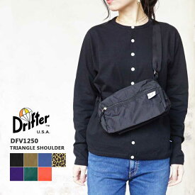 ドリフター ショルダーバッグ レディース メンズ Drifter トライアングルショルダー TRIANGLE SHOULDER 軽量 カバン ブラック/ベージュ/ブルー/レオパード/パープル/グリーン/オレンジ DFV1250