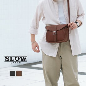 ＜クーポン対象外＞SLOW スロウ fino cartridge shoulder bag Mサイズ フィノ カートリッジ ショルダーバッグ 306S41K 栃木レザー ブラック ブラウン ユニセックス