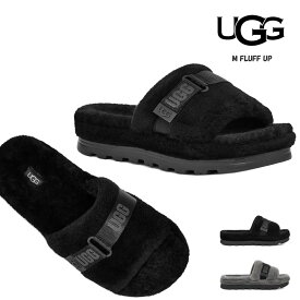 【S】アグ サンダル スリッポン メンズ レディース ユニセックス 23cm 24cm 25cm 26cm 27cm 28cm ブラック チャコール グレー UGG M FLUFF UP #1130816