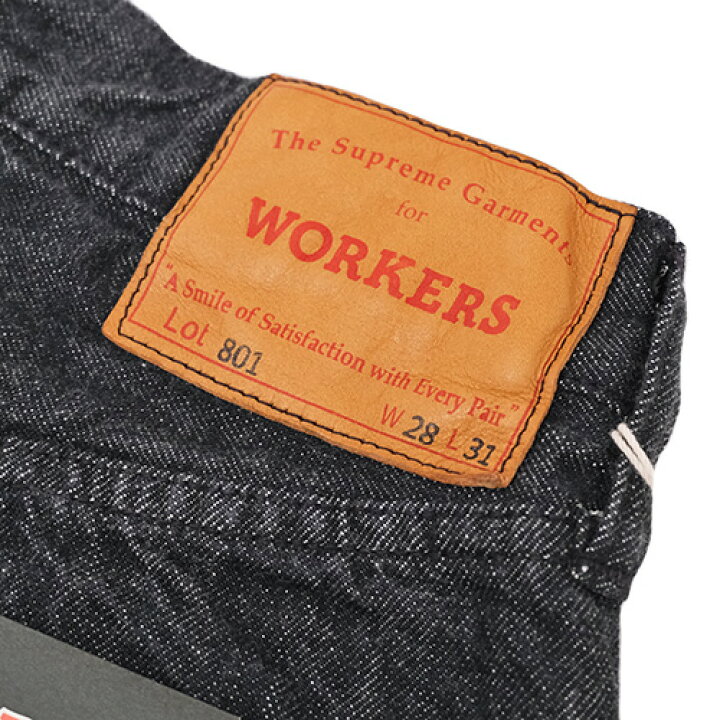 楽天市場】Workers ワーカーズ Lot801 Straight Jeans Black 