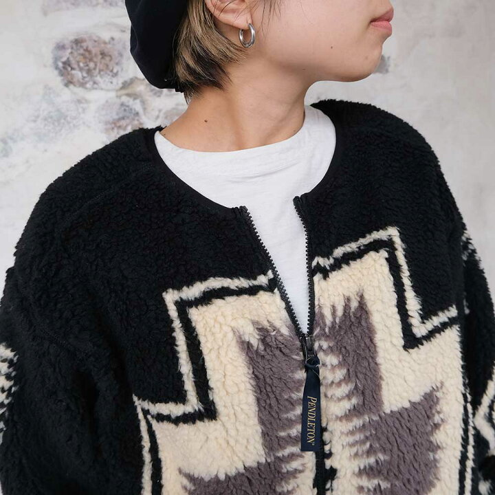 楽天市場】【SP15】ペンドルトン ボアコート バックプリント 