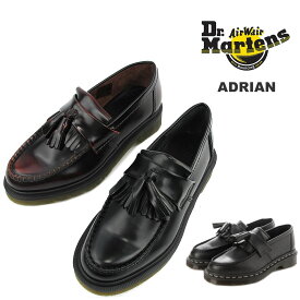 ＜クーポン対象外＞ドクターマーチン レディース タッセル ローファー エイドリアン Dr.Martens ADRIAN チェリーレッド ブラック ホワイトステッチ 14573601/14573001/26805001