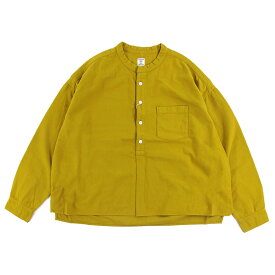 【S】ドミンゴ dmg ディーエムジー コットンフランネル スタンドカラー シャツ レディース トップス Cotton Flannel STAND COLLAR SHIRT LADIESミディアムグレー/ブラック/オフホワイト/ゴールド/イエロー 2/M #16-567X