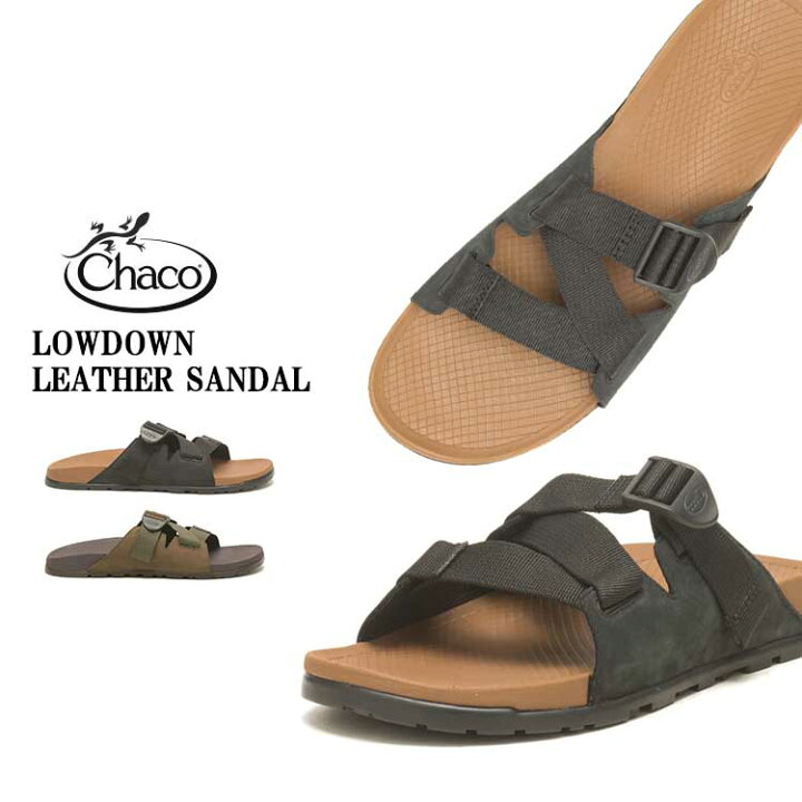 楽天市場】CHACO ローダウン レザーサンダル メンズ チャコ レザー 