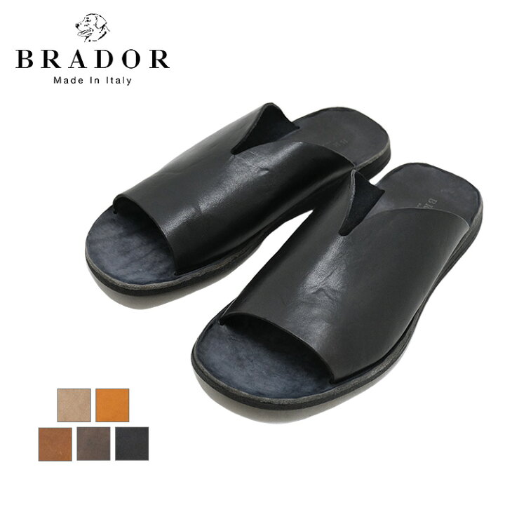 楽天市場】BRADOR ブラドール LEATHER SANDALS レザーサンダル 