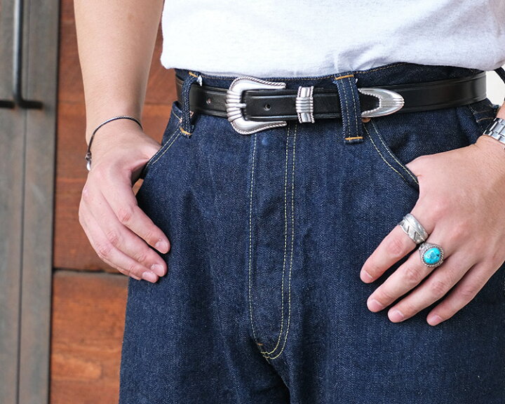 楽天市場】TORY LEATHER トリーレザー 3-Piece Silver Buckle Belts 3 