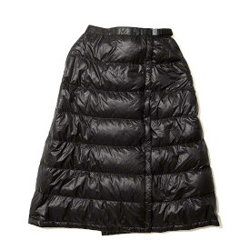 【S】ナンガ ダウンスカート レディース マウンテンロッジ ダウン ラップスカート ブランケット アウトドア NANGA MOUNTAIN LODGE DOWN WRAP SKIRT ブラック/ブラウン M/L ND2342-1Z306