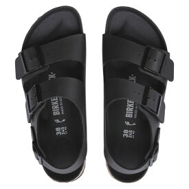 【shoes15】ビルケンシュトック サンダル ミラノ ブラック ビルコフロー メンズ レディース ナロー幅 BIRKENSTOCK MILANO BS 1024998