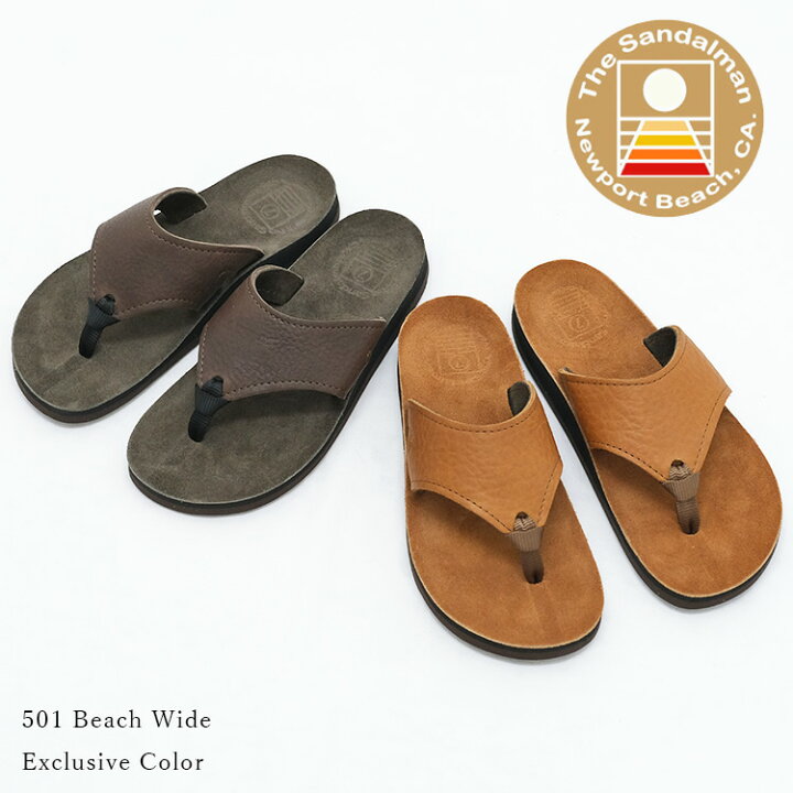 楽天市場】THE SANDALMAN サンダルマン 501 BEACH WIDE ビーチワイド  