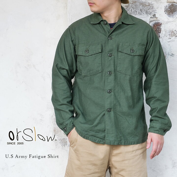 楽天市場】orSlow オアスロウ 03-8045-16 U.S Army Fatigue Shirt US 