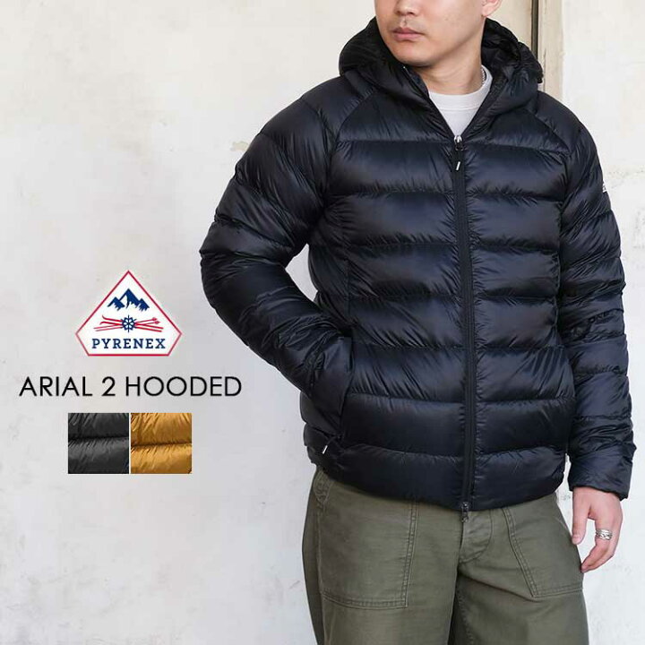 楽天市場】【SP15】ピレネックス アリアル2 フーデッド メンズ ダウン  