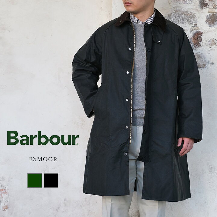 Barbour エクスモア ナイロン ミドルレングス コート 34（楽天市場 