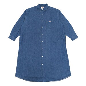 ySzyN[|ΏۊOpKpỎiɂĔ̔z _g fj_K[ {^_E Vc s[X fB[X gbvX DANTON DENIM DUNGAREE B.D. SHIRT DRESS LADIESCgC