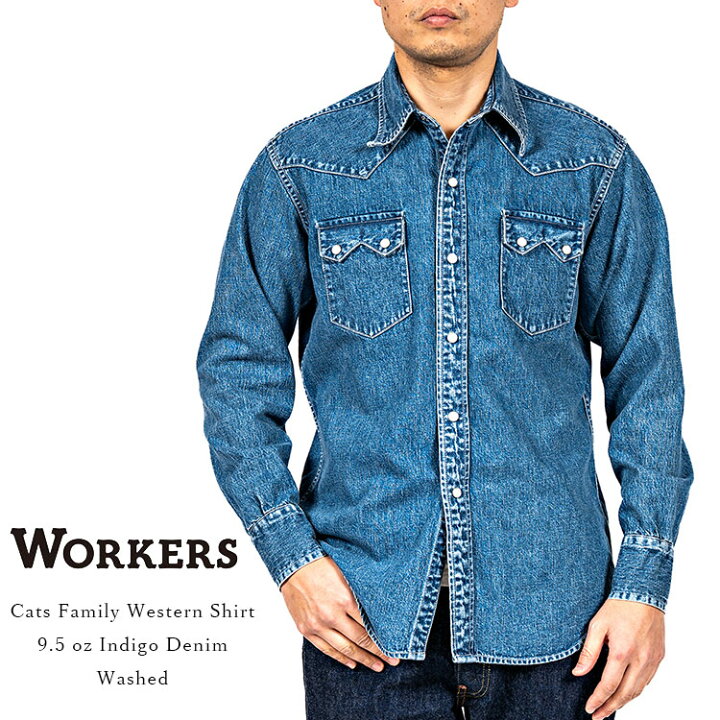楽天市場】Workers ワーカーズ Cats Family Western Shirt キャッツ 