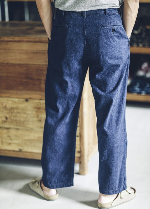 楽天市場】orSlow オアスロウ 03-5021-A81 Two Tuck Denim Wide 