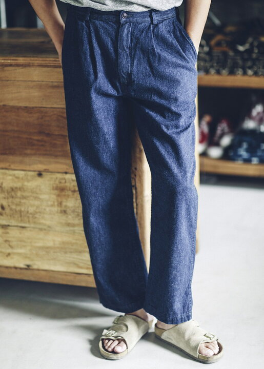 楽天市場】orSlow オアスロウ 03-5021-A81 Two Tuck Denim Wide 