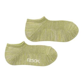 ラソックス rasox クールネス スニーカーソックス 靴下 メンズ レディース スニーカーソックス くるぶし CA251SN01 ホワイト カーキ グレー ブラック 22-28cm S M L 日本製