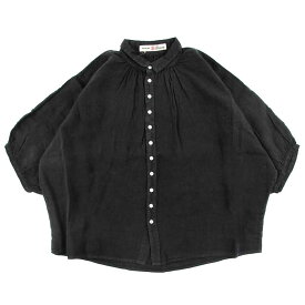 ドミンゴ dmg ディーエムジー Brocante ブロカント シャツ レディース 36-0340L 36-340Lリネン グランシャツ リネンキャンバス 麻 グレー ネイビー ブラック イエロー グリーン 2 フリーサイズ 日本製